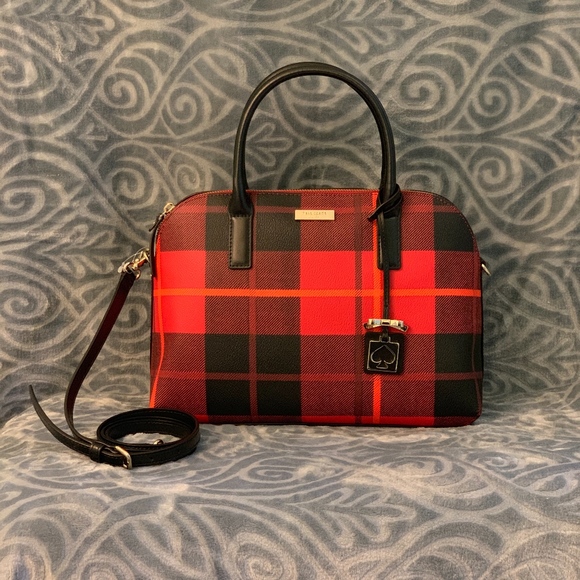 NWT KATE SPADE BRIDGEWATER STREET PLAID RACHELLE - Picture 3 of 7